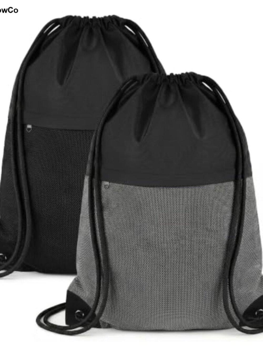 Drawstring Backpack Gym Bag 2 Pack Lightweight Packable